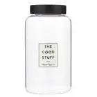 Storage Container Glass Pantry Canister 85 Ounce, The Good Stuff - Pack of 2
