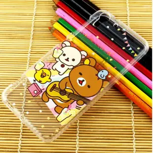 Rilakkuma 拉拉熊 HTC Desire Eye 繽紛系列 彩繪透明保護軟套