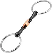 Stainl Steel Horse Mouth Bit Horse Mouth Piece Equestrian Snaffle Copper Link Bit Horse Racing Accessory