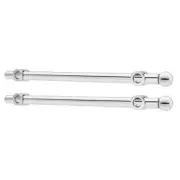 1.25 In. Chrome Steel Extendable Designer Closet Valet Rod (2-Pack)