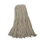 Boardwalk Mop Head, Cotton, Cut-End, White, 4-Ply, 32oz, 12/Carton
