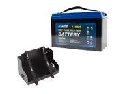 Kings 12V 115Ah Deep Cycle AGM Battery Maintenance-Free+ Battery Tray Standard
