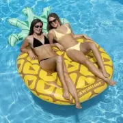 Swimline Pineapple Jumbo Floating Pool Island #90649 88"L x 50"W
