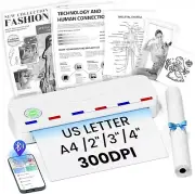 Phomemo Portable Printers Wireless for Travel, Bluetooth Thermal Printer for Ph