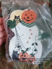The Cats Meow Village Snowman Collection Halloween Pumpkin NIB Black Vintage