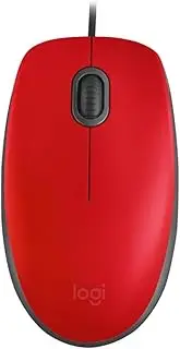Wired Mouse M110 Silent - RED - USB (910-005489)