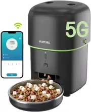 5G Wifi Automatic Cat Feeders Easy to Use - 2L/4L Cat Food Dispenser, Automatic