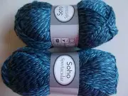Soho Spectacular wool blend twist yarn, Cosmos, lot of 2 (122 yds ea)