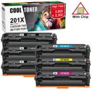 6PK CF400X 201X Toner Compatible With HP Color LaserjetPro M252n M252dw M277dw
