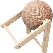 Kisangel Cat Scratch Board for Indoor Kittens Natural Ball Design Durable and Safe Scratcher Protects Furniture Cat Plaything