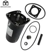 3450RPM USQ1102 Pool Motor 1HP 48Y Frame Square Flange Pool Pump Motor 115/230V
