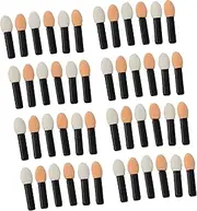 50 PCS Disposable Eyeshadow Sponges Tip Eye Shadow Applicator Sticks Head Eyeshadow Brush Applicators Cosmetic Tool