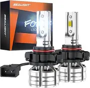 SEALIGHT 5202 Fog Lights Bulbs or DRL,10000LM Brightness 5201 PS24W Fog Lamps Bulb 6500K White Strong Penetration 7035 CSP Chips 5202 Bulb for Truck, 3 Mins Plug & Play, Pack of 2