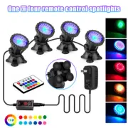 Lot 4 X Submersible 36LED RGB Pond Spot Lights for Underwater Pool Fountain IP68