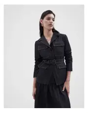 [Unison] Tailored Safari Jacket in Rinse Wash