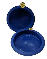 New Lot of 2 Smartware Silicone Pie Plates 8” Round Blue Baking Cake Pan Bake