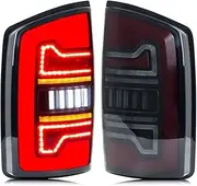 LED Tail Lights Compatible With Dodge Ram 2002-2005 1500 2500 3500 3rd Gen Dynamic Animation Sequential