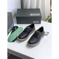 在飛比找蝦皮購物優惠-ECCO愛步男士商務休閒鞋鞋面頭層牛皮紋理自然細膩柔軟脚套鞋