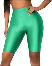 [Elogoog] high Waisted Pants for Women Shorts 80s Vintage High Waist Stretchy Yoga Workout Running Booty Active