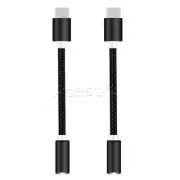 2x Type C to 3.5mm Earphone Standard Connector for Motorola Moto Z3 Play XT1929