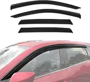 AUSGO Weathershields Compatible with Mazda CX-5 CX5 KF Series 2017-Onwards, Injection Weather Shields Window Visors Wind Deflectors Sun Rain Guard 4PCS Set