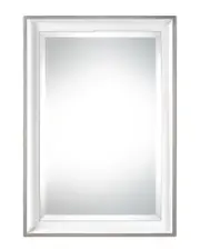 Uttermost Lahvahn White Silver Mirror