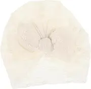 [Generic] Newborn Lace Beanie Hat Charming and Headwear for All Seasons Elegant Decoration for Adorable Outfits Soft and Breathable Design Turban Accessory