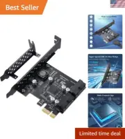 2 Port USB 3.2 PCIe Expansion for Reliable Power Supply on Multiple Windows