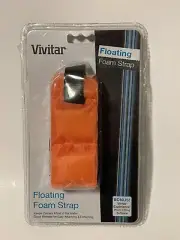 New Vivitar Orange Floating Foam Camera Strap Waterproof