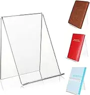 5 Pack Acrylic Book Stand Without Ledge,Multifunctional Bookshelf and Desktop Decor,Transparent Acrylic Display Stand for Displaying Pictures,Books,Artworks, CDs