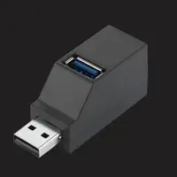 在飛比找PChome24h購物優惠-三孔USB迷你擴充座(1入)(usb-001)