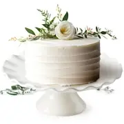 White Cake Stand, 10 Inch Wedding Cake Stands for Party, Round Dessert Stand,...