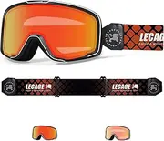 LECAGE Self-tinting motorcycle goggles, men, women, windproof, impact resistance, anti-fog motorcycle goggles