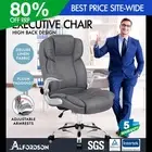 ALFORDSON Office Chair Executive Computer Gaming Racer Fabric Work Seat Grey