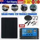 20W 12V 30A SOLAR PANEL REGULATOR TRICKLE BATTERY CHARGER RV AGM Complete Kit