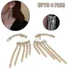 Flower Diamond Drop Ear Cartilage Helix Tragus Stud Ring Bar Piercing Earring