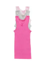 [Bonds] Bonds Newbies Cotton Singlet 3 Pack in Pack2 Size: Newborn Newborn Pack2