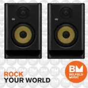 2 x KRK Rokit 8 Gen5 203W 8inch Active Studio Monitor w/ DSP - Pair - BM