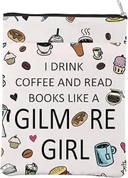 TV Show Merchandise Book Sleeve Gilmore Girl Inspired Book Cover Book Lovers Gift Coffee Lovers Gift Luke’s Diner Gift Movie Fandom Gift (GilmoreG BS)