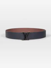 Navy & Brown LV Reversible Belt