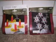 Holiday Time 4 HOLIDAY GLOW 3.5" CHRISTMAS BEADED ORNAMENT KIT & CELESTIAL 6 KIT