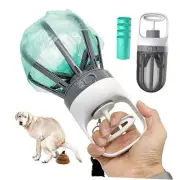 Pooper Scooper for Dogs, 【No Warm Poo in Hand】 Portable 2 in 1 Dog Waste Pick