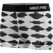 NEW! NIKE PRO [XL] Women's 2.5'' COMPRESSION Yoga Shorts-Black/White 573730-100