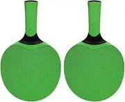 Sports Goods Silicone Multi-Color Table Tennis Rackets Suitable for Beginners in Training and Competition Green