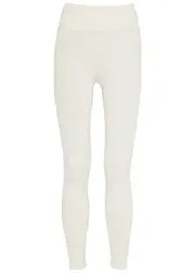 PRISM2 Blithe Ribbed Stretch-jersey Leggings - Cream - One Size One Size