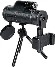10X42 Bak4 Prism Fmc Lens Monocular Compact with Night Vision Monocular with Smartphone Adapter and Tripod Monocular for Bird Watching Theater Little Surprise