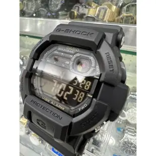 【金台鐘錶】CASIO卡西歐G-SHOCK 震動 閃動響報 特務著用款 (霧黑金) GD-350-1B  GD-350