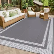 Extra Large Outdoor Rug Camping Porch Reversible Waterproof Mat RV Deck