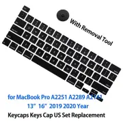 Keycaps Keys Cap for MacBook Pro 13" 16" A2251 A2289 A2141 2019 2020 Full Keycap