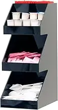 Mind Reader 'Fancy' Acrylic 3 Tier Condiment Organizer, Black